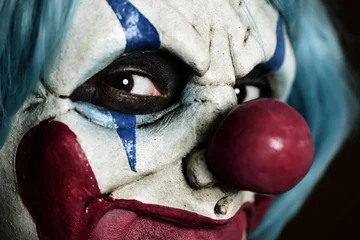 Fototapete Rund gruseliger böser Clown © nito