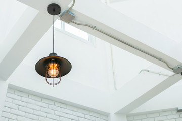 Ceiling lamp on white background