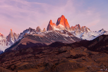 Berg Fitz Roy, Patagonien
