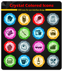 Food and kitchen simply icons