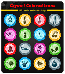 gardening icon set