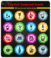 glasses icon set