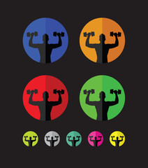 weight training group icons