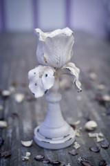Decorative candlestick in flower style