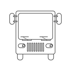 Bus vehicle icon. Transportation travel and ride theme. Isolated design. Vector illustration