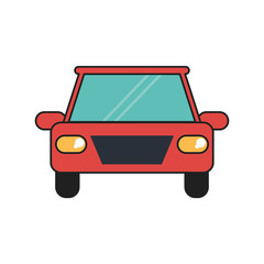 Car vehicle icon. Transportation travel and ride theme. Isolated design. Vector illustration