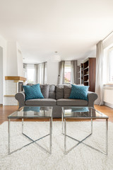 Living room designed for two