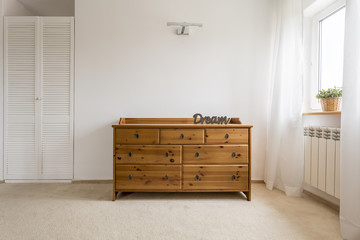 Stylish dresser perfect for a bedroom - obrazy, fototapety, plakaty