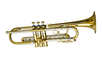 Obraz na płótnie Canvas Bass trumpet isolated