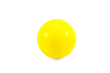 stress ball on white background