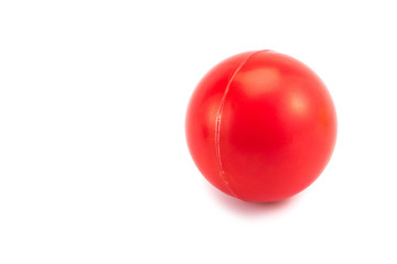 stress ball on white background