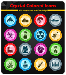 Military simply icons