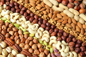 Varieties of nuts.