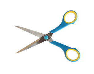 Scissors isolated on white background without shadows.