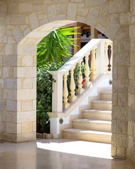 Cercles muraux Escaliers Escalier avec balustrade