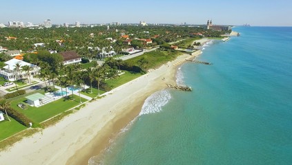 amazing aerial view on West Palm Beach