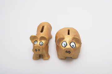fettes und mageres Sparschwein