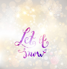 Snow winter background