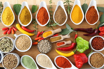 Spices and herbs.