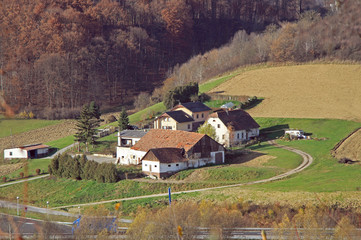 Slovenian countryside nearly city Maribor