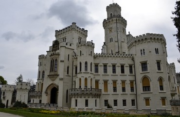 Fototapeta na wymiar Architecture from Hluboka nad Vltavou castle