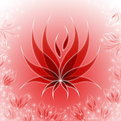 Abstract lotus flower