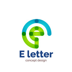 Vector modern minimalistic letter concept logo