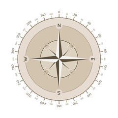 compass flat style