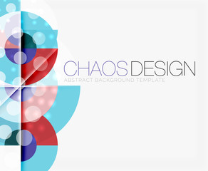 Obraz premium Abstract background with round shapes