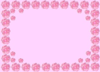 Simple background/border of tiny roses in soft pink
