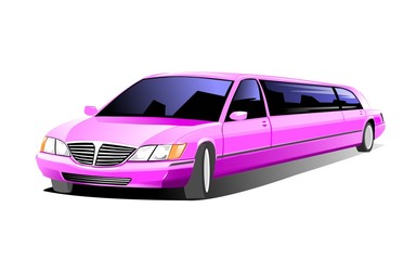 Obraz na płótnie Canvas Pink Limousine