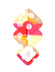 Glittering abstract geometric background