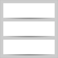 Vector blank template of banner