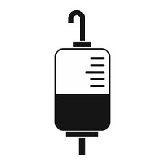 Obraz premium Blood donation icon in simple style on a white background vector illustration