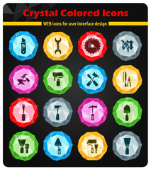 Work tools icons set
