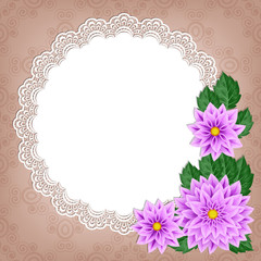 Retro greeting card template