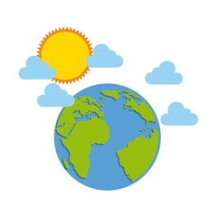 world planet earth icon vector illustration design