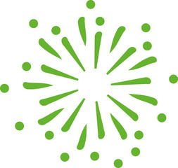 Green firework icon