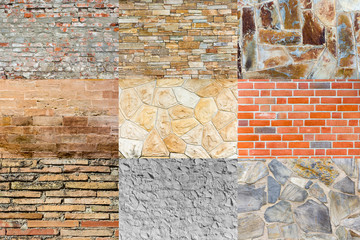 Mauerwerk Collage