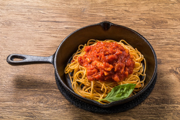 イタリアンパスタ　 アマトリチャーナ　 Spaghetti All'Amatriciana