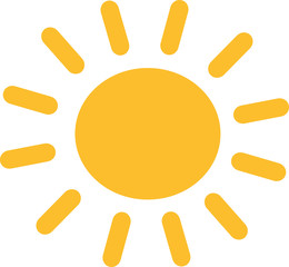 Yellow sun icon