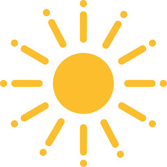Sun with huge sunrays