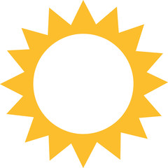 Sun icon with just sunrays