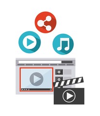 wearable technology applications icons vector illustration design