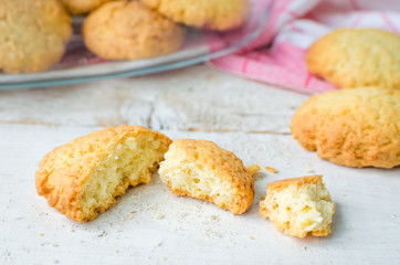 Homemade coconut cookies