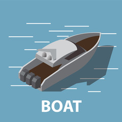  isometric yacht ,Boat