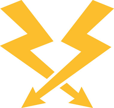 Crossed bolts icon