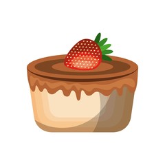 delicious cake sweet icon vector illustration design