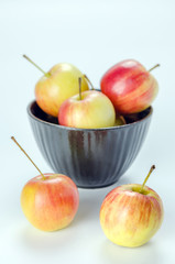 Red and yellow apple