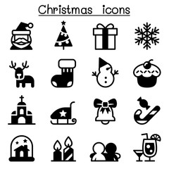 Christmas icon set